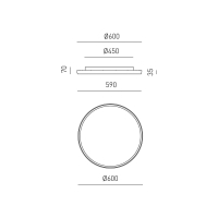ACELIA P/G 50W Deckenaufbauleuchte gold