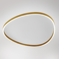 ECARIS P/G 60W+12W Deckenaufbauleuchte gold