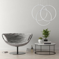 Frame sp cerchio 3000k Hängeleuchte schwarz