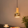 Pendelleuchte FLOW oiled oak wood | E27 | 2m Textilkabel schwarz