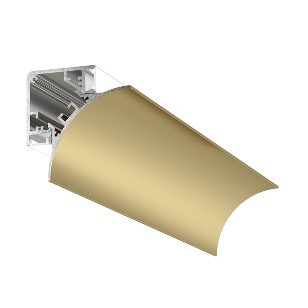 2m Aluminiumprofil (Eckprofil)  LUBIANA C gold