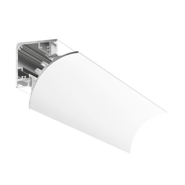 3m Aluminiumprofil (Eckprofil) LUBIANA C 3M  weiß