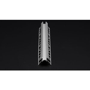 Profil, Fliesen-Profil Ecke außen EV-02-08, 8 - 9,3 mm LED Stripes, Aluminium, Silber, Eloxiert, Tie
