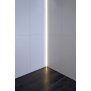 Profil, Fliesen-Profil Ecke innen EV-01-12, 12 - 13,3 mm LED Stripes, Aluminium, Silber, Eloxiert,  Tiefe: 2500 mm