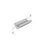 Profil, Eck-Profil EV-04-12, 12 - 13,3 mm LED Stripes, Aluminium, Silber, Eloxiert, Tiefe: 2000 mm,