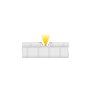 Profil, IP-Profil, T-flach ET-05-12, 12 - 13,3 mm LED Stripes, Aluminium, Silber, Eloxiert, Tiefe: 3
