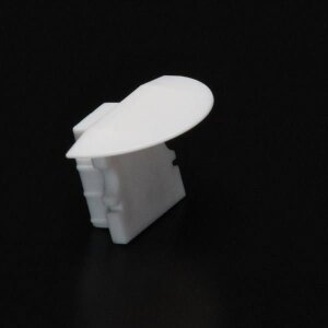 Profil Endkappe, Endkappe P-ET-02-08 Set 2 Stk, Kunststoff, Weiß, Tiefe: 23 mm, Breite: 16 mm, Höhe: