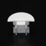 Profil Endkappe, Endkappe P-ET-02-08 Set 2 Stk, Kunststoff, Weiß, Tiefe: 23 mm, Breite: 16 mm, Höhe: