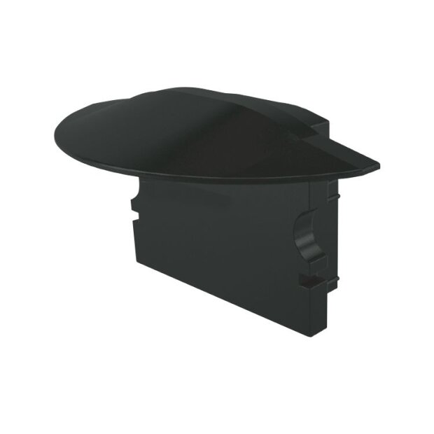 Profil Endkappe, Endkappe F-ET-02-15 Set 2 Stk, Kunststoff, Schwarz, Tiefe: 30 mm, Breite: 16 mm, Hö