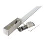 Wandaufbauleuchte, Larga 910 mm, 9 W, 3000 K, Silber, 100-277 V/AC