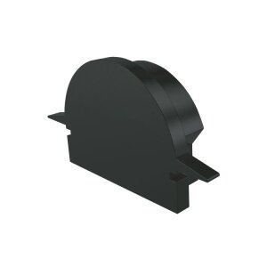 Profil Endkappe, Endkappe R-ET-01-15 Set 2 Stk, Kunststoff, Schwarz, Tiefe: 30 mm, Breite: 6 mm, Höh