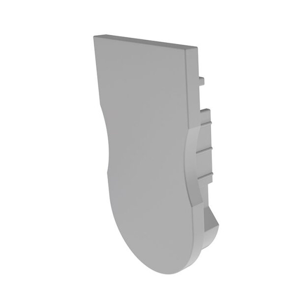 Profil Endkappe, Endkappe R-AU-03-12 Set 2 Stk, Kunststoff, Grau, Tiefe: 32.4 mm, Breite: 18 mm