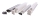 Deko-Light, Profil Abdeckung, Abdeckung P-01-08, Kunststoff, Teiltransparent 75% Transmission, Tiefe