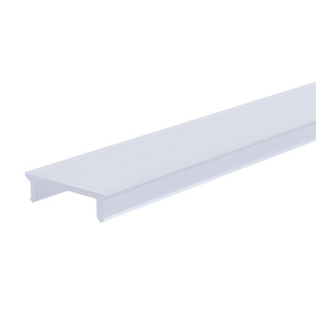 Deko-Light, Profil Abdeckung, Abdeckung P-01-12, PMMA, Satiniert 40% Transmission, Tiefe: 3000 mm