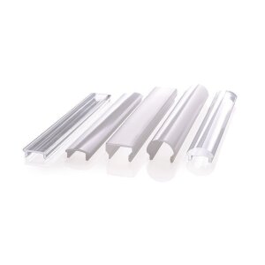 Deko-Light, Profil Abdeckung, Abdeckung P-01-12, PMMA, Satiniert 40% Transmission, Tiefe: 3000 mm