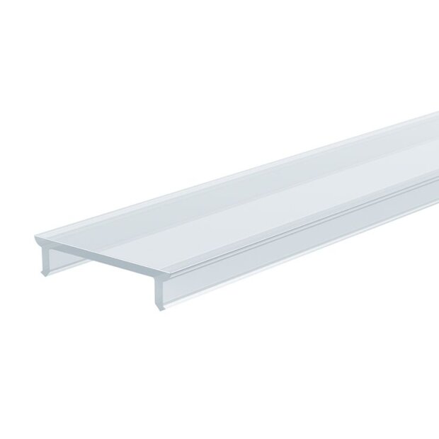 Deko-Light, Profil Abdeckung, Abdeckung P-01-15, Kunststoff, Teiltransparent 75% Transmission, Tiefe