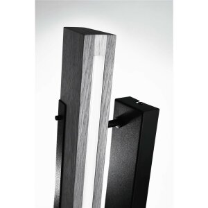 Wandaufbauleuchte, MADERA, 9 W, 3000 K, Schwarz, 200-240 V/AC