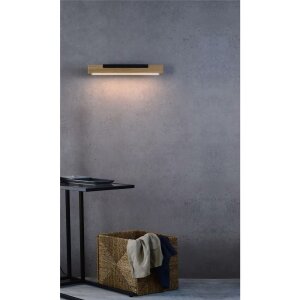Wandaufbauleuchte, MADERA, 9 W, 3000 K, Schwarz, 200-240 V/AC