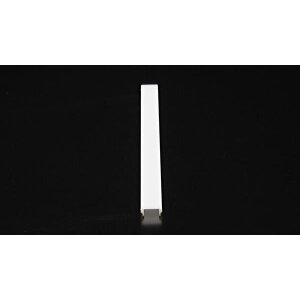 Deko-Light, Profil Abdeckung, Abdeckung H-01-15, Kunststoff, Satiniert 40% Transmission, Tiefe: 2000