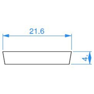 Deko-Light, Profil Abdeckung, Abdeckung I-03-15, Kunststoff, Satiniert 40% Transmission, Tiefe: 2000