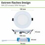 Hagemann 6W Deckeneinbauleuchte l ⌀100mm l 6000K l inkl.Trafo l weiß