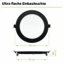 Hagemann 12W Deckeneinbauleuchte l ⌀155mm l 6000K l inkl.Trafo l schwarz