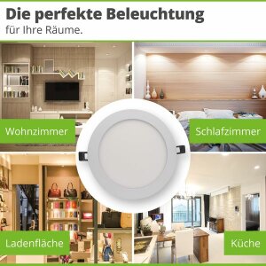 Hagemann 15W Deckeneinbauleuchte l ⌀175mm l 3000K l inkl.Trafo l weiß