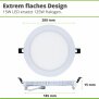 Hagemann 15W Deckeneinbauleuchte l ⌀175mm l 4000K l inkl.Trafo l weiß