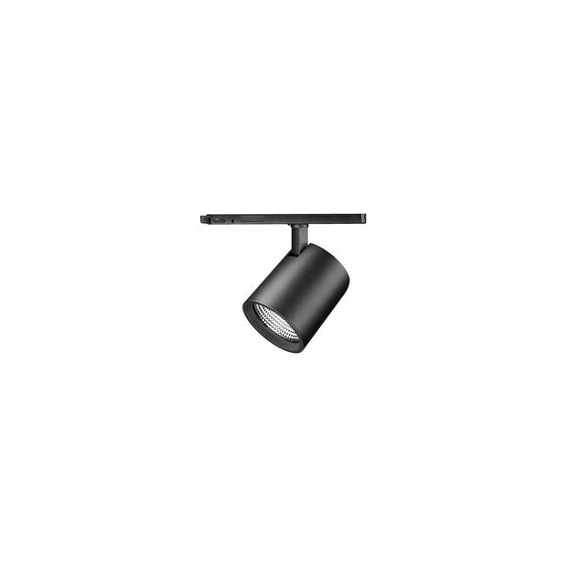 Hagemann 3-Phasen Schienen-Strahler | 35W | 3700 lm | CRI90 | 30° | Bridgelux V18B G7 | Gehäusefarbe: Schwarz | Neutralweiß (4000K)