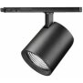 Hagemann 3-Phasen Schienen-Strahler | 35W | 3700 lm | CRI90 | 30° | Bridgelux V18B G7 | Gehäusefarbe: Schwarz | Neutralweiß (4000K)