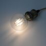 Hagemann Leuchtmittel E27 Filament Retro Kugel - 6W, G80, NW 4000K, 650lm (silber)