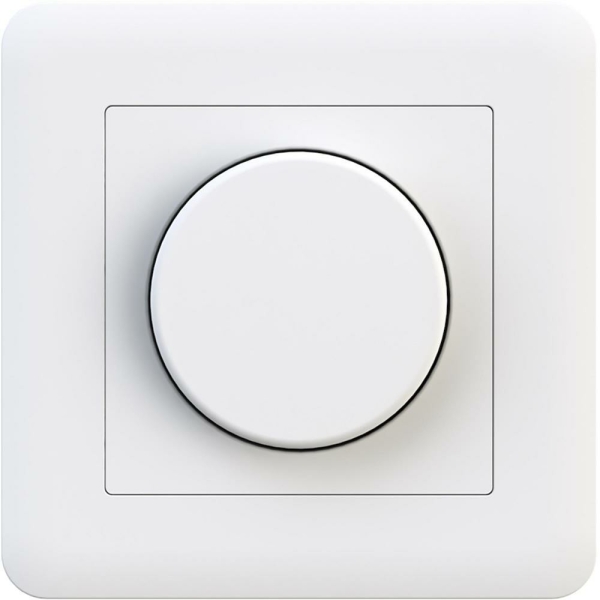 VADSBO VD300 Universal Drehdimmer -  0-300W, mind. Regler & feintuning, Flimmer-Regelung (weiß) - Busch Jaeger, GIRA, Eljo
