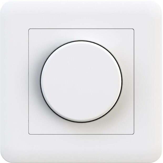 VADSBO VD300 Universal Drehdimmer -  0-300W, mind. Regler & feintuning, Flimmer-Regelung (weiß)