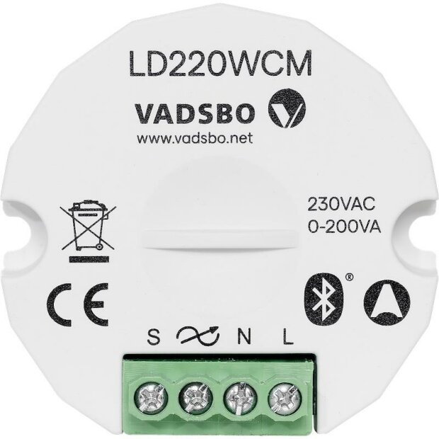 VADSBO LD220WCM Tastimmer Casambi Bluetooth-Tastdimm-Modul / 0-200 Watt