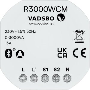 VADSBO R3000WCM Casambi Relais & Tastermodul - 0-13A...