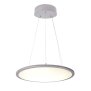 Pendelleuchte, LED Panel transparent Rund 580 mm, 53 W, DIM, 3000 K, Aluminium, 220-240 V/AC