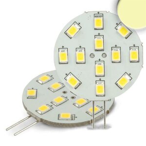 G4 LED 12SMD, 2W, warmweiß, Pin seitlich