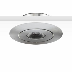 LED Einbaustrahler, 3W, 45°, rund, Alu-geb., warmweiß