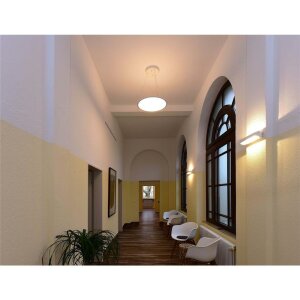 Pendelleuchte, LED Panel transparent Rund 580 mm, 53 W,...