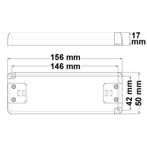 LED Trafo 12V/DC, 0-30W, ultraflach, SELV