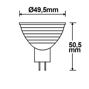 MR16 LED Strahler 5W 120° warmweiß dimmbar