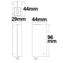 Trafo 24V/DC 0-24W mit Rundstecker und Flachstecker