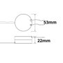 LED Trafo 12V/DC, 0-8W, runde Bauform, SELV