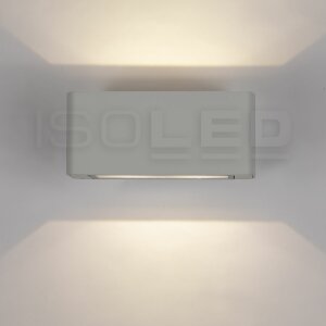 LED Wandleuchte Up&Down 4x3W CREE, IP54, silbergrau, warmweiß