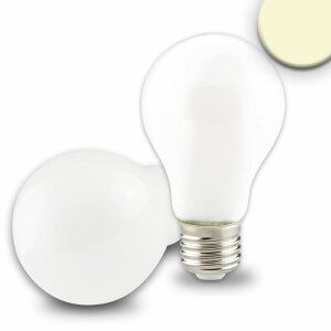 E27 LED Birne, 5W, milky, warmweiß, dimmbar