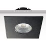 Cover Aluminium eckig schwarz matt für Einbaustrahler Sys-68