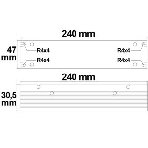 LED Trafo 12V/DC, 0-200W, Gitter Slim