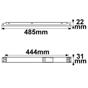 LED PWM-Trafo 24V/DC 0-75W IP20 1 Kanal Push/DALI dimmbar