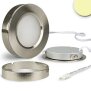 LED Slim Ein- und Unterbauleuchte MiniAMP, silber, 3W, 24V DC, IP52, warmweiß, dimmbar