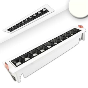 LED Einbauleuchte Raster Line weiß/schwarz 20W...